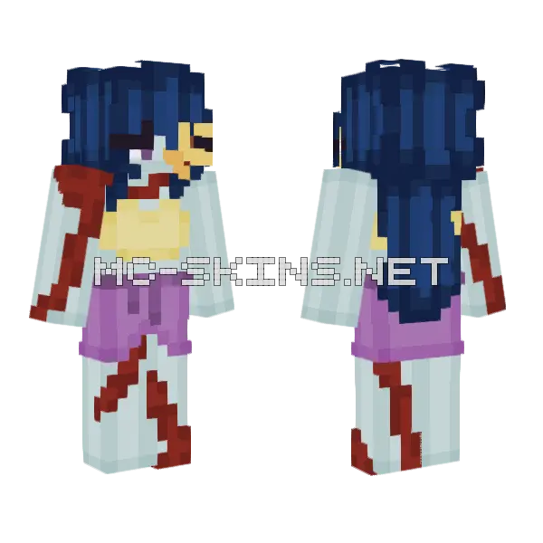 Infected Delta Minecraft skin, front and back