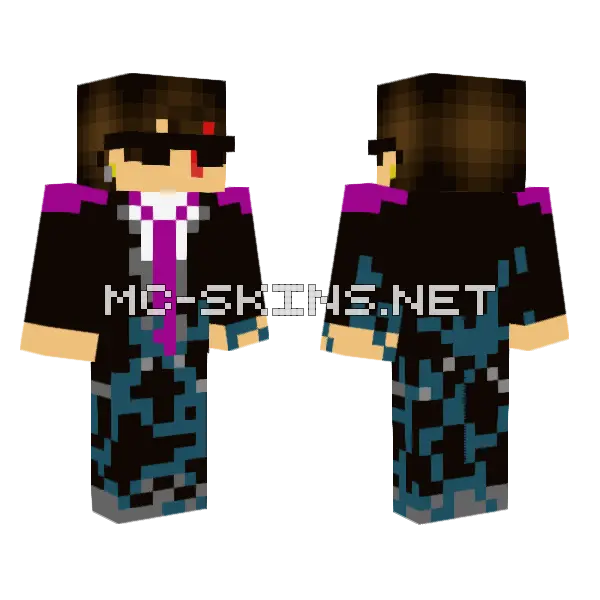 Infected Jo 3 Minecraft skin, front and back