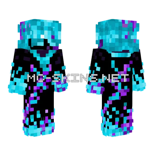 Infested Wool Minecraft skin, front and back