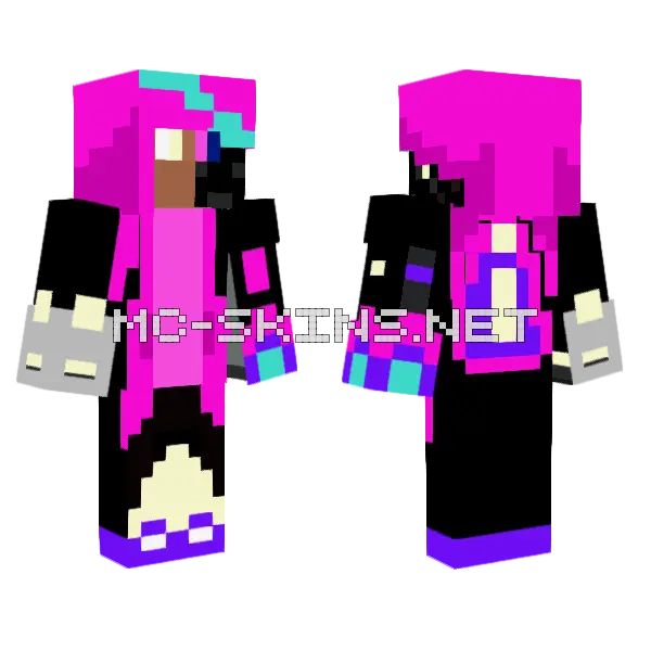 Infrna Minecraft skin, front and back