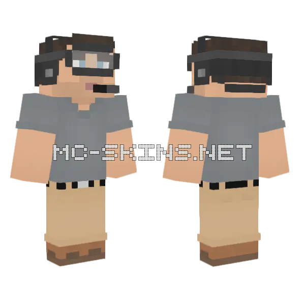 Ingen Harvester 8 Minecraft skin, front and back