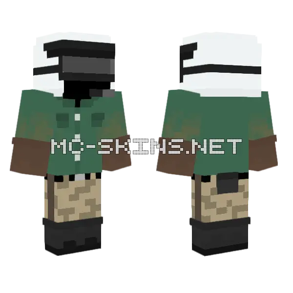Ingen Scout Minecraft skin, front and back