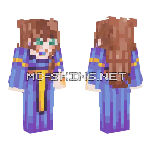 Injured Resined Phase 1 Minecraft skin, front and back