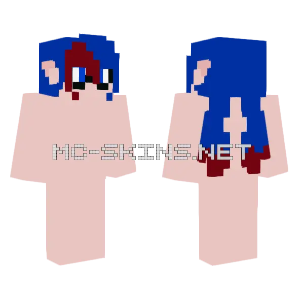 Inkling Boy Minecraft skin, front and back