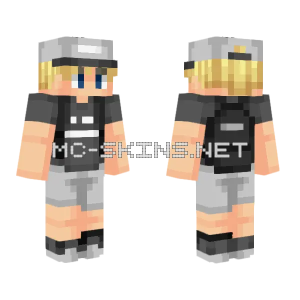 Inner City Sun Remake Minecraft skin, front and back