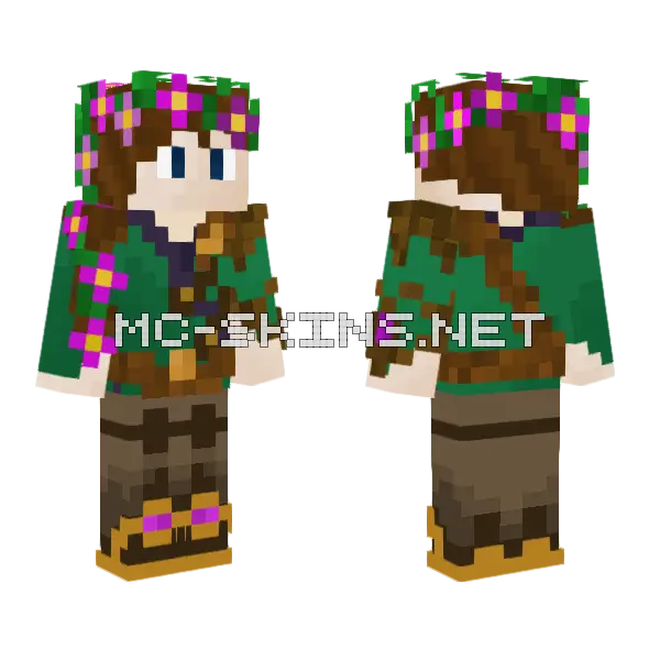 Inniz Skin RPG Character Minecraft skin, front and back