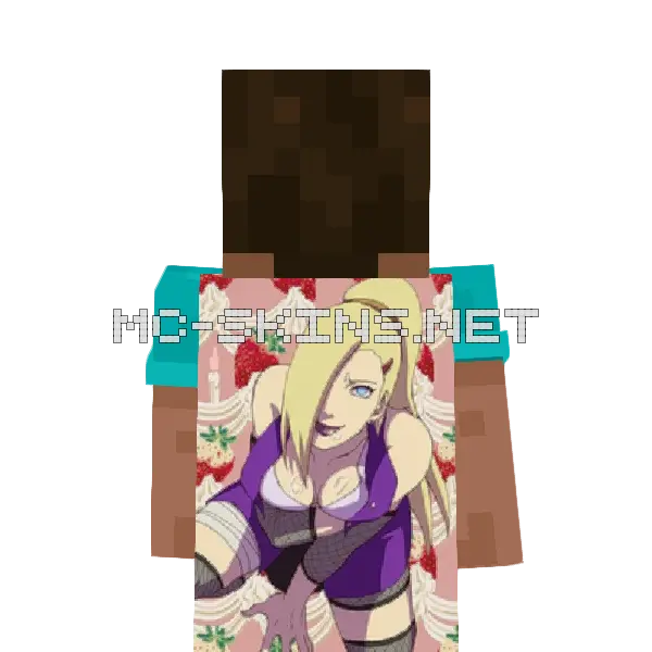 Ino Yamanaka Ninja cape, outside and lining