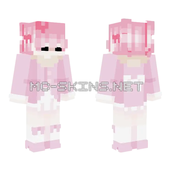 Inori Wa Toki Wo Koeru Minecraft skin, front and back