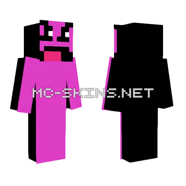 Insane Geometry Dash Minecraft skin, front and back