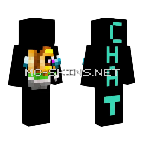 Insanitycraft Chat Skin Minecraft skin, front and back
