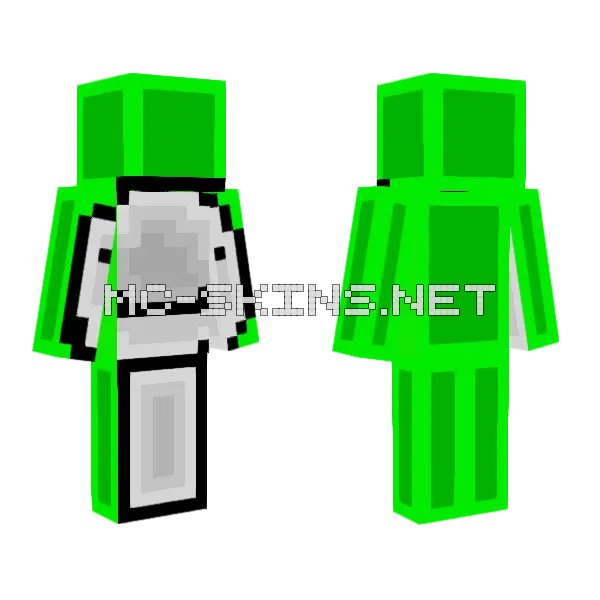 Interesting Dream Minecraft skin, front and back