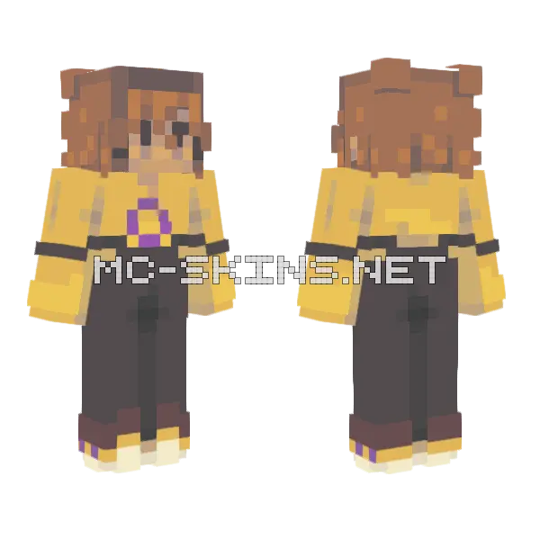 Intermission Pride Series 5 Minecraft skin, front and back