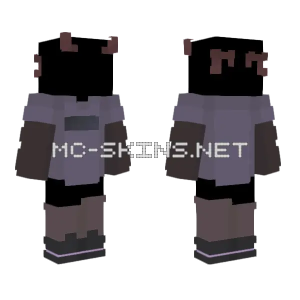 International Gangstas Ob Girl Minecraft skin, front and back
