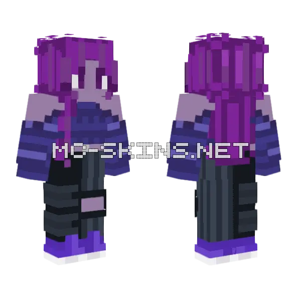 Into The Galaxy Woods Minecraft skin, front and back