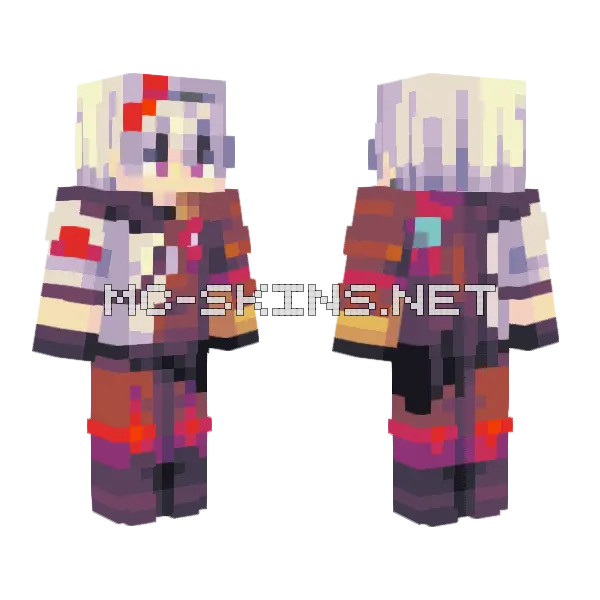 Into The Wind Minecraft skin, front and back
