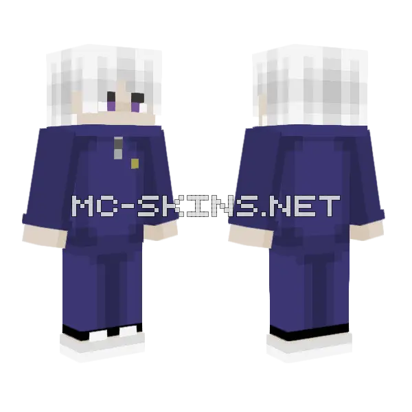 Inumaki Toge Minecraft skin, front and back