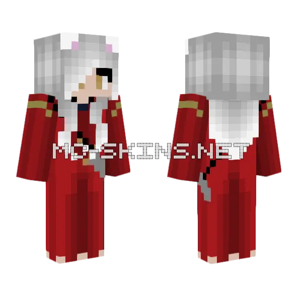 Inuyasha Minecraft skin, front and back