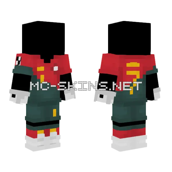 Inv Ronaldo Minecraft skin, front and back