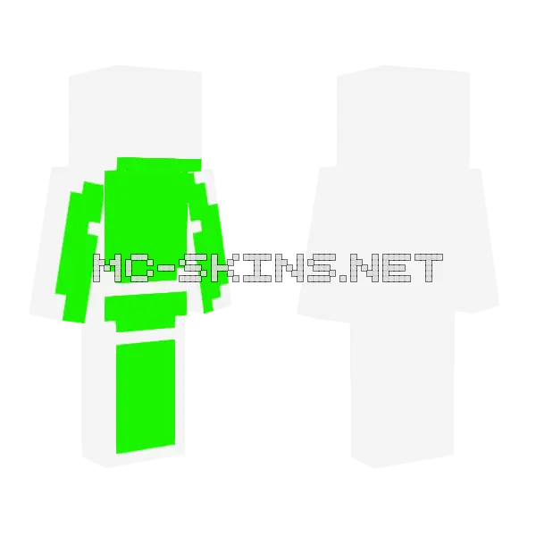 Inverted Dream Minecraft skin, front and back