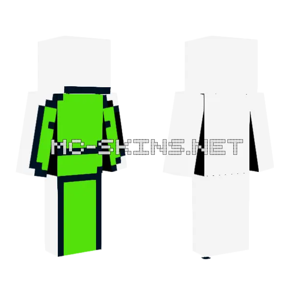 Inverted Dream Skin Minecraft skin, front and back