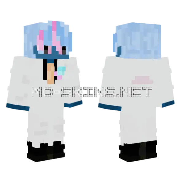 Inverted Leo Minecraft skin, front and back
