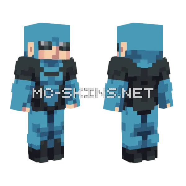 Invincible Bald Mark Minecraft skin, front and back