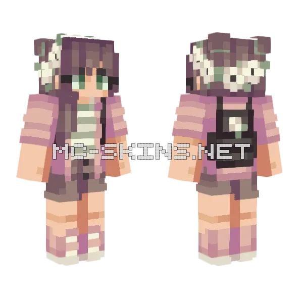 Irene Is Back Minecraft skin, front and back
