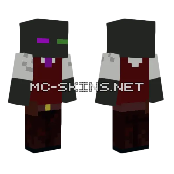 Iris Minecraft skin, front and back