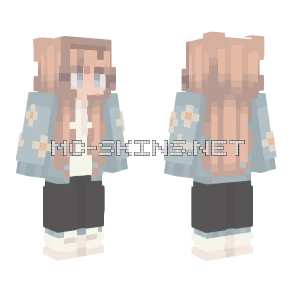 Iris Girl Skin Minecraft skin, front and back