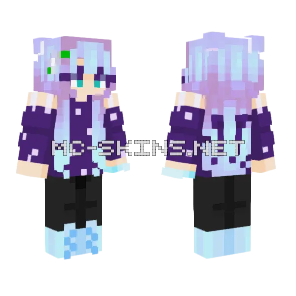 Iris OC Minecraft skin, front and back