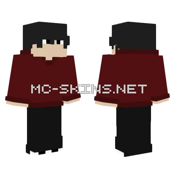 Irl Me Minecraft skin, front and back