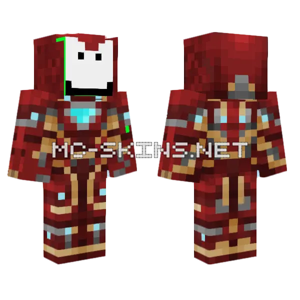 Iron Dream Suit Minecraft skin, front and back