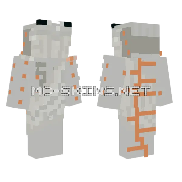 Iron Froge Minecraft skin, front and back