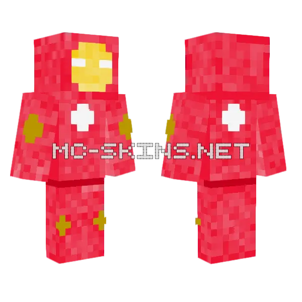 Iron Man Fixed Minecraft skin, front and back