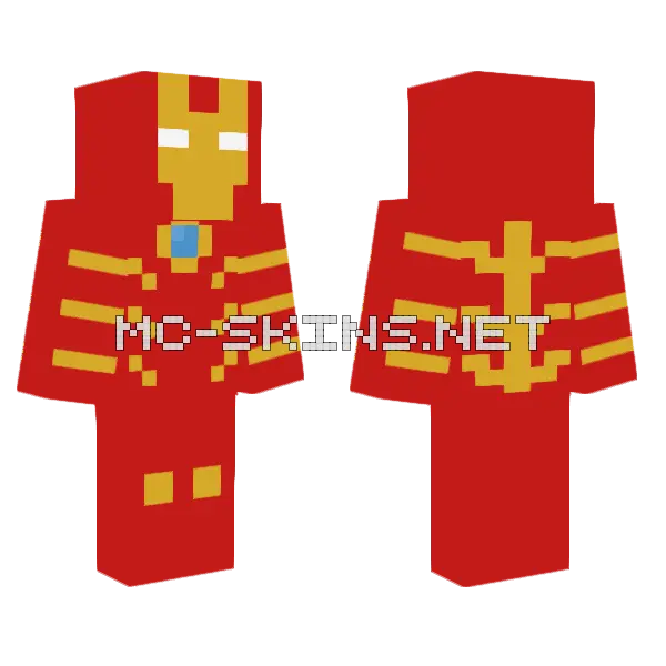 Iron Man Java Surprise Minecraft skin, front and back