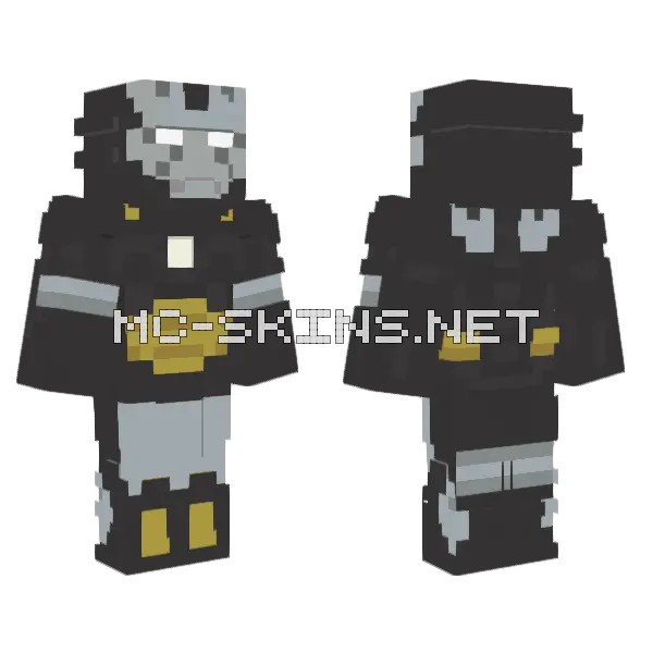 Iron Man Mark 12 Minecraft skin, front and back