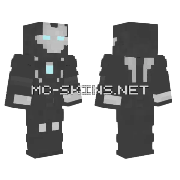 Iron Man Mark 14 Minecraft skin, front and back