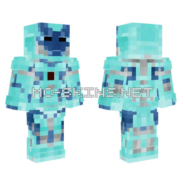 Iron Man Negative Minecraft skin, front and back