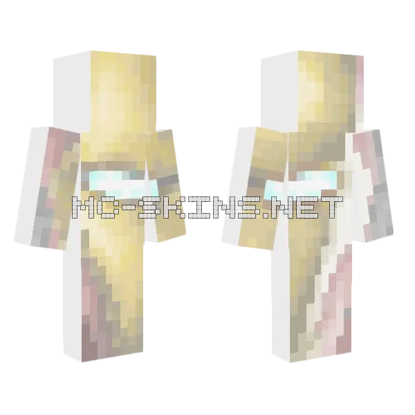 Iron Man Pixel Art Minecraft skin, front and back