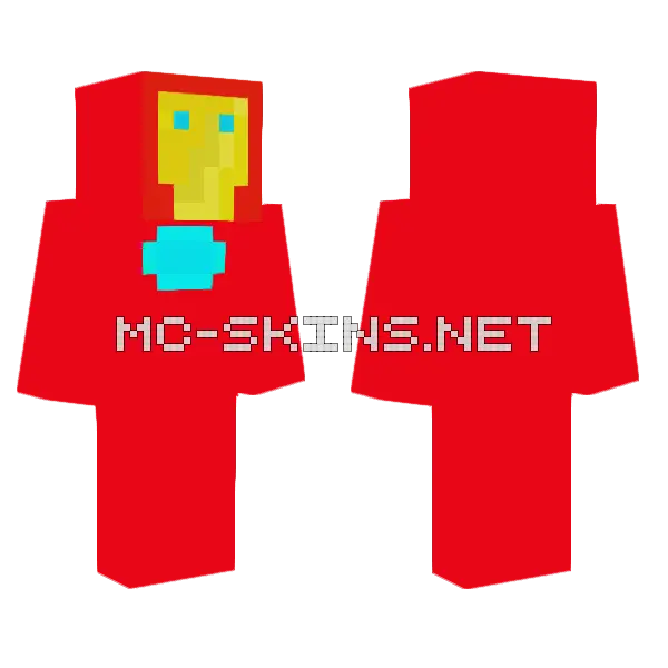 Iron Man Skin Minecraft skin, front and back