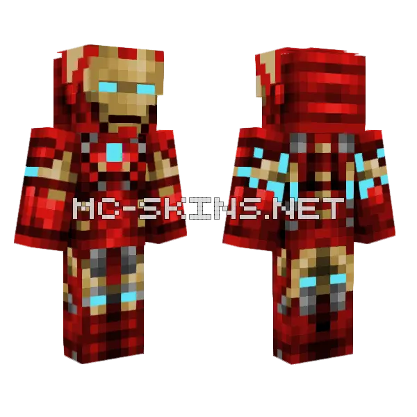 Iron Man Swang Minecraft skin, front and back