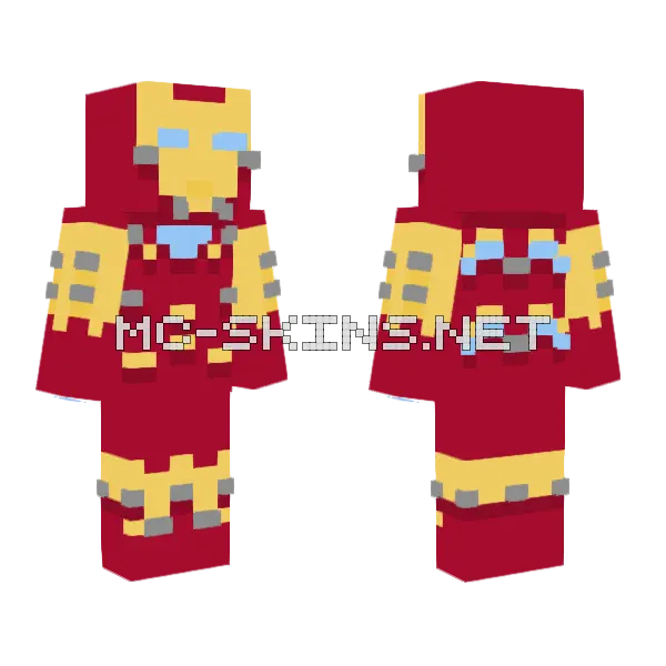 Iron Man Universe 48 Avenger Minecraft skin, front and back