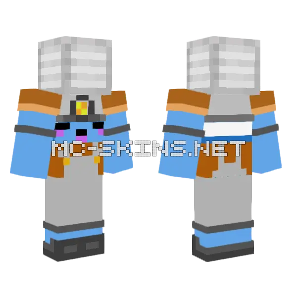 Iron Minion Carrying Minecraft skin, front and back