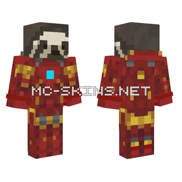 Iron Sloth Mark 3 Minecraft skin, front and back