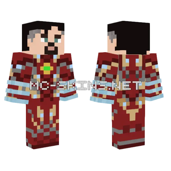 Iron Strange Minecraft skin, front and back