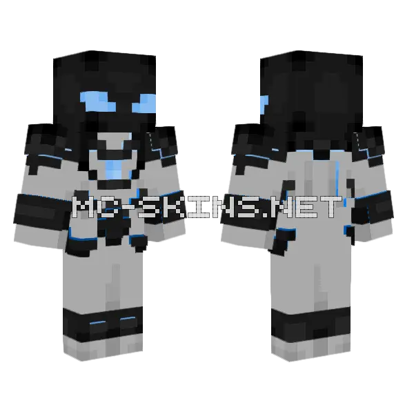 Iron Venom Minecraft skin, front and back
