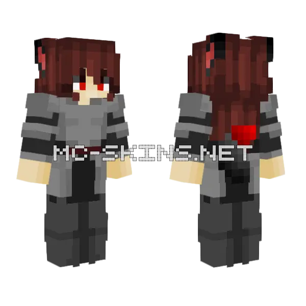 Ironpaw Guardian Minecraft skin, front and back