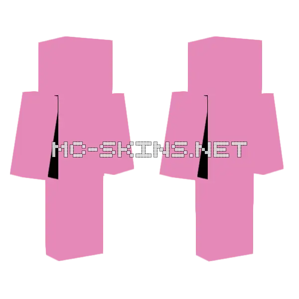 Is It Pink Minecraft skin, front and back