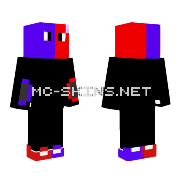 Is My Little Brother Guilty Minecraft skin, front and back