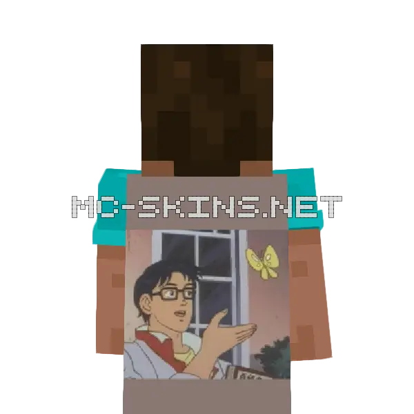 Is This A Pigeon Minecraft cape worn on a player